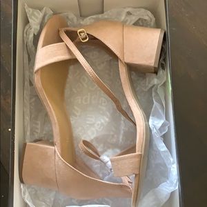 Blush heeled sandal
